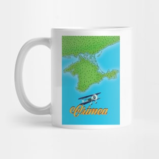 Crimea map travel poster Mug